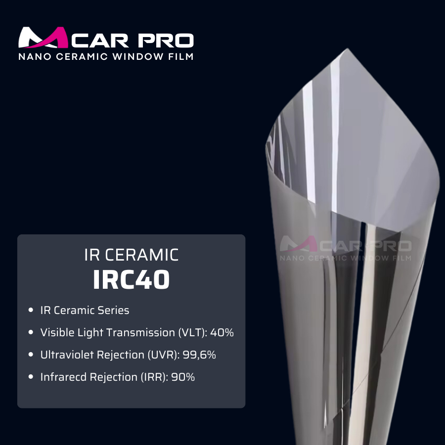 IR CERAMIC IRC40 - MCAR PRO WINDOW FILM