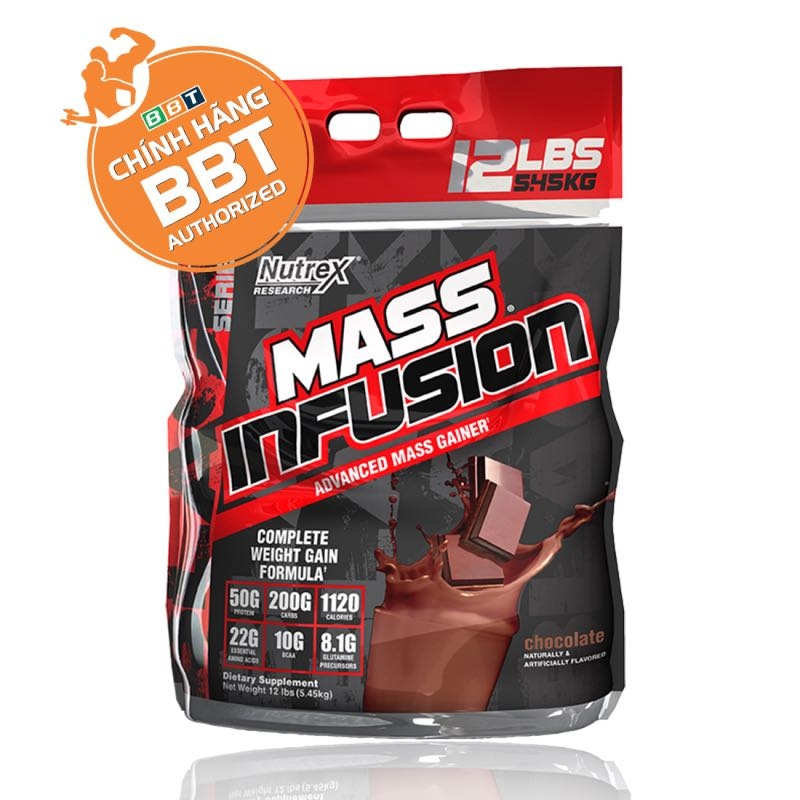 Nutrex Mass Infusion bịch lớn 5.45kg