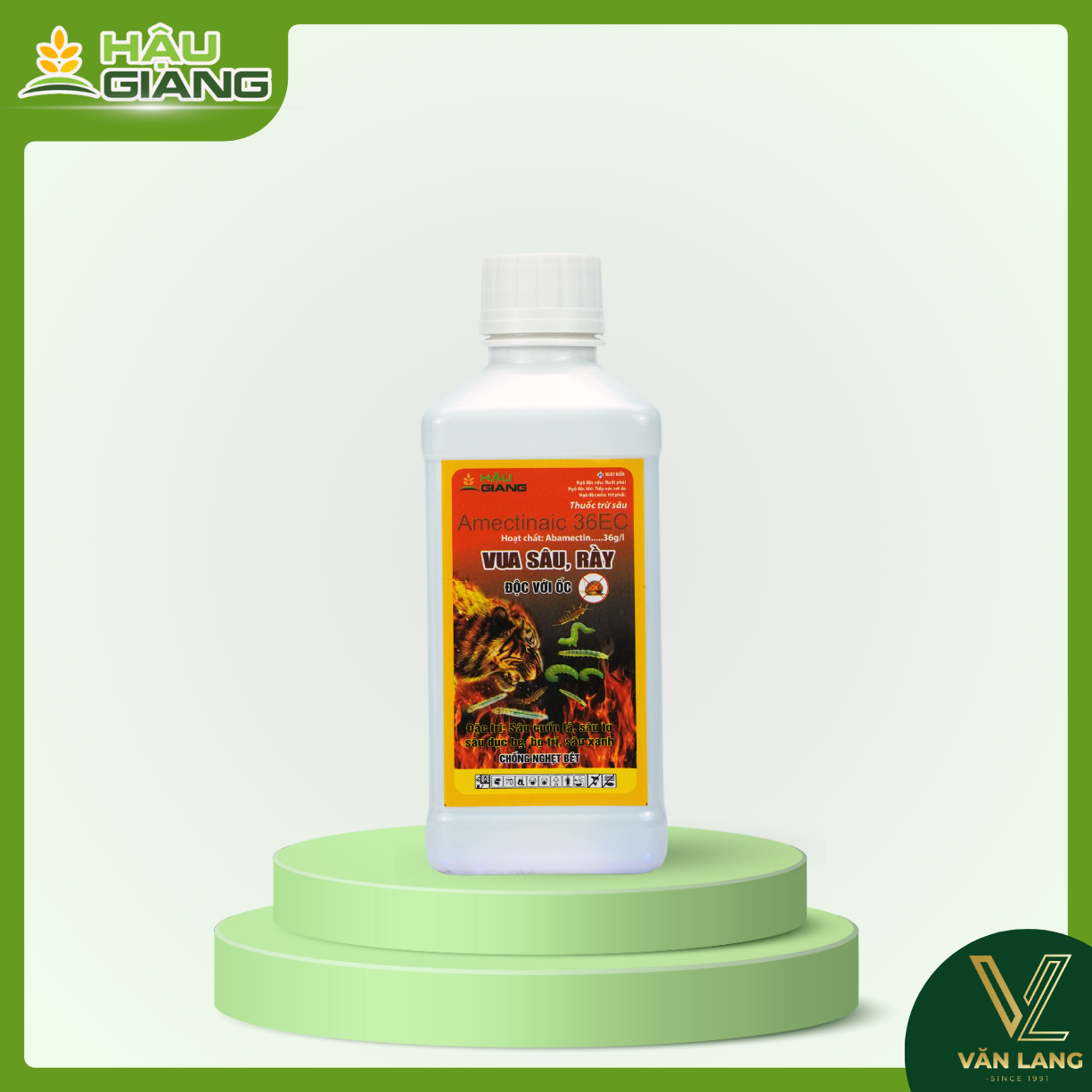 HẬU GIANG - Thuốc trừ sâu VUA SÂU RẦY Abamectin 3.6 EC 450ml 