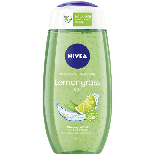 Sữa tắm Nivea tẩy da chết hương chanh sả tươi mát Lemongrass & Oil 250ml