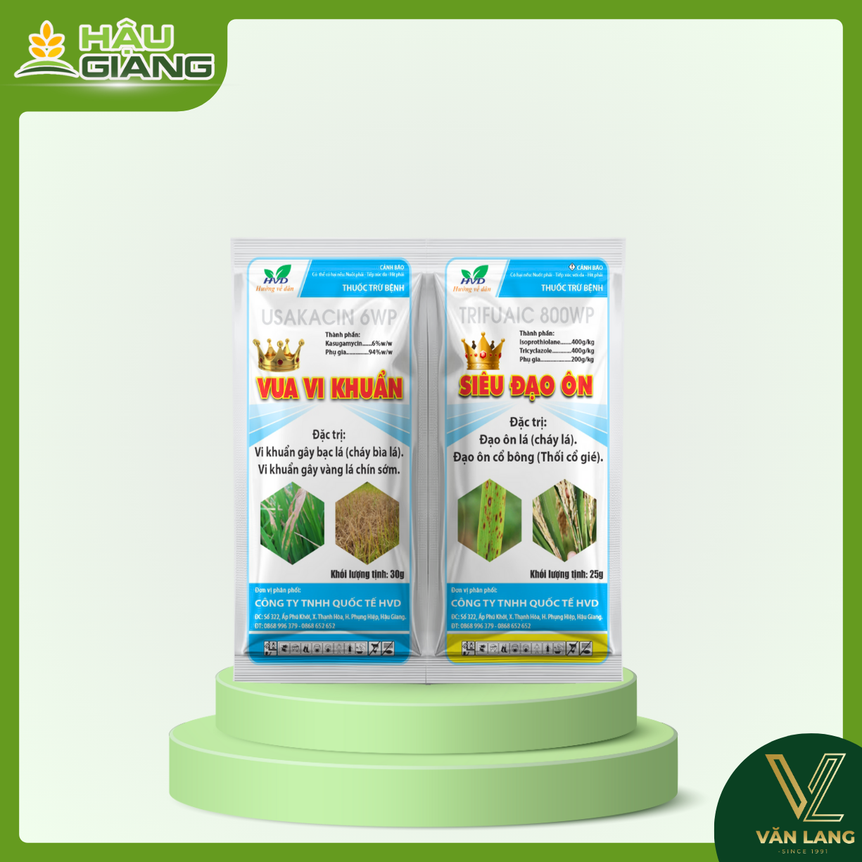 HVD - Thuốc trừ bệnh VUA VI KHUẨN SIÊU ĐẠO ÔN 55GR