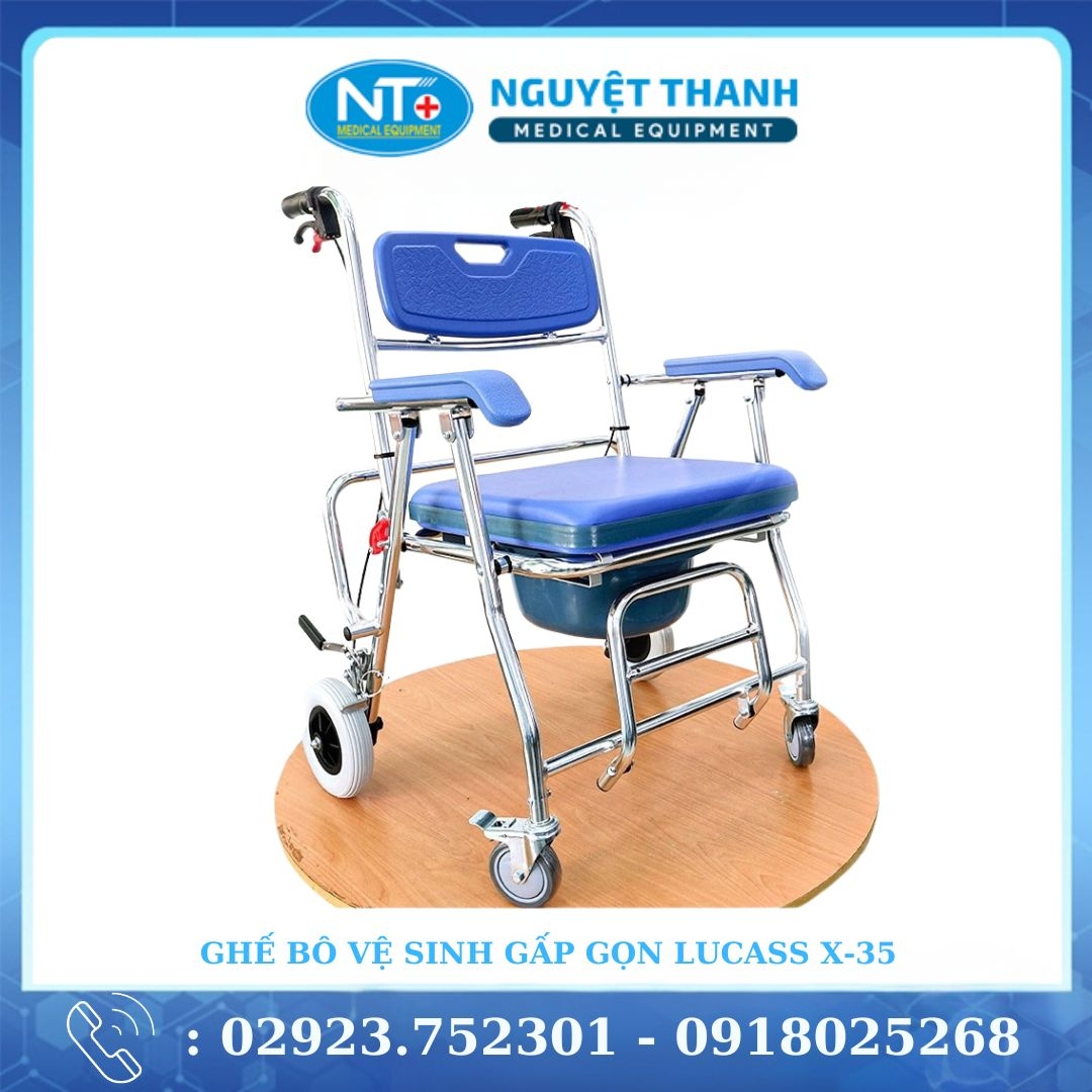 Ghế Bô Vệ Sinh Gấp Gọn Lucass X-35 