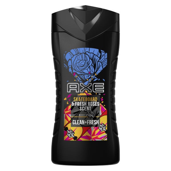 AXE SKATEBOARD & FRESH ROSES - Sữa tắm AXE hương gỗ và hoa hồng, 250ml