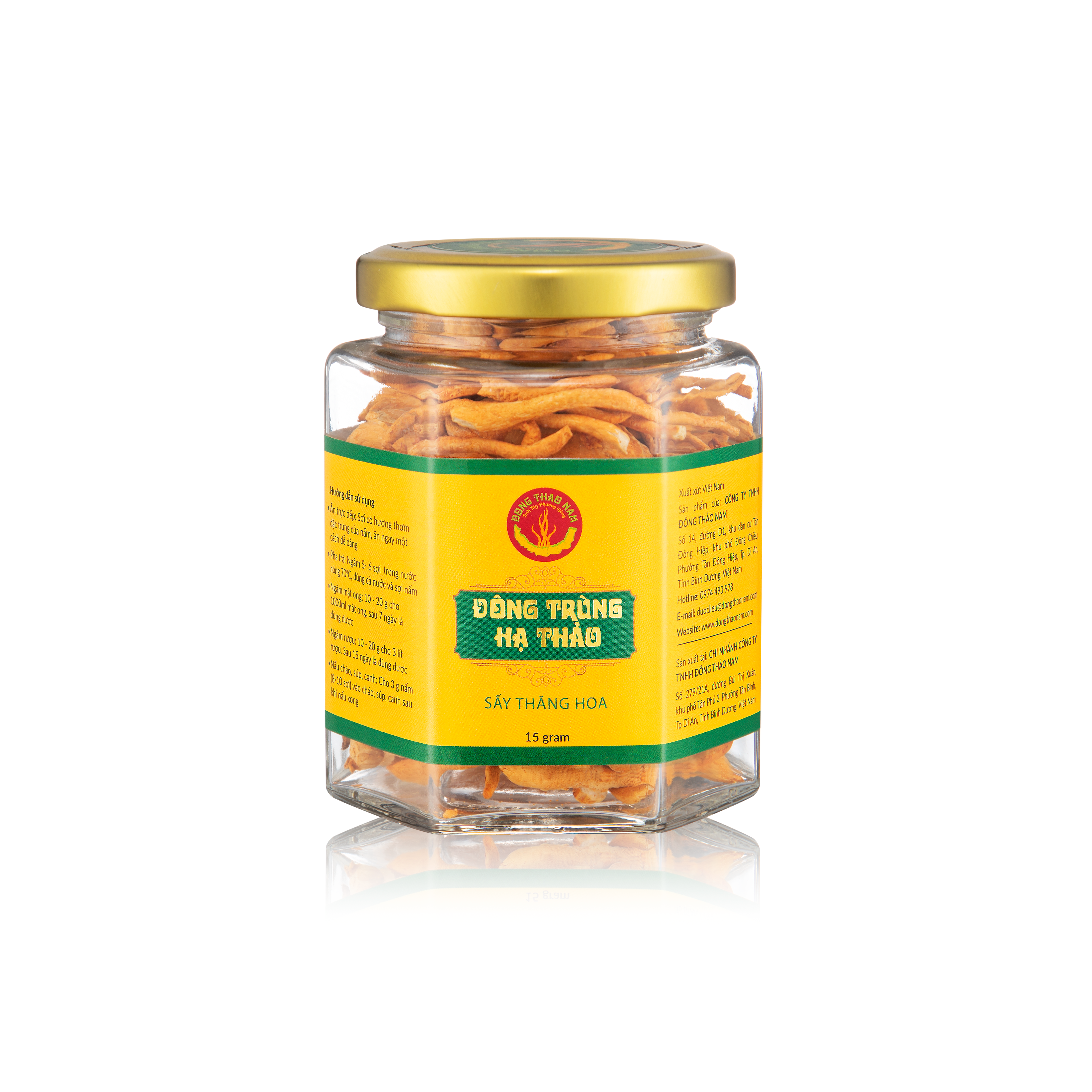 Đông Trùng Hạ Thảo Sấy Thăng Hoa 15 gr
