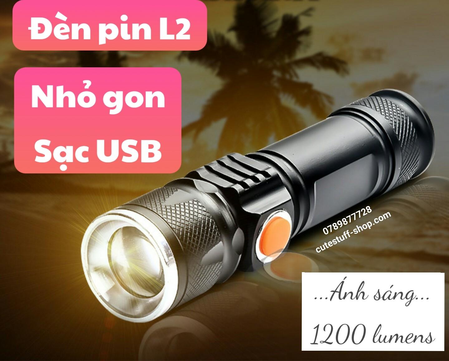 Đèn Pin Cầm Tay Sạc USB