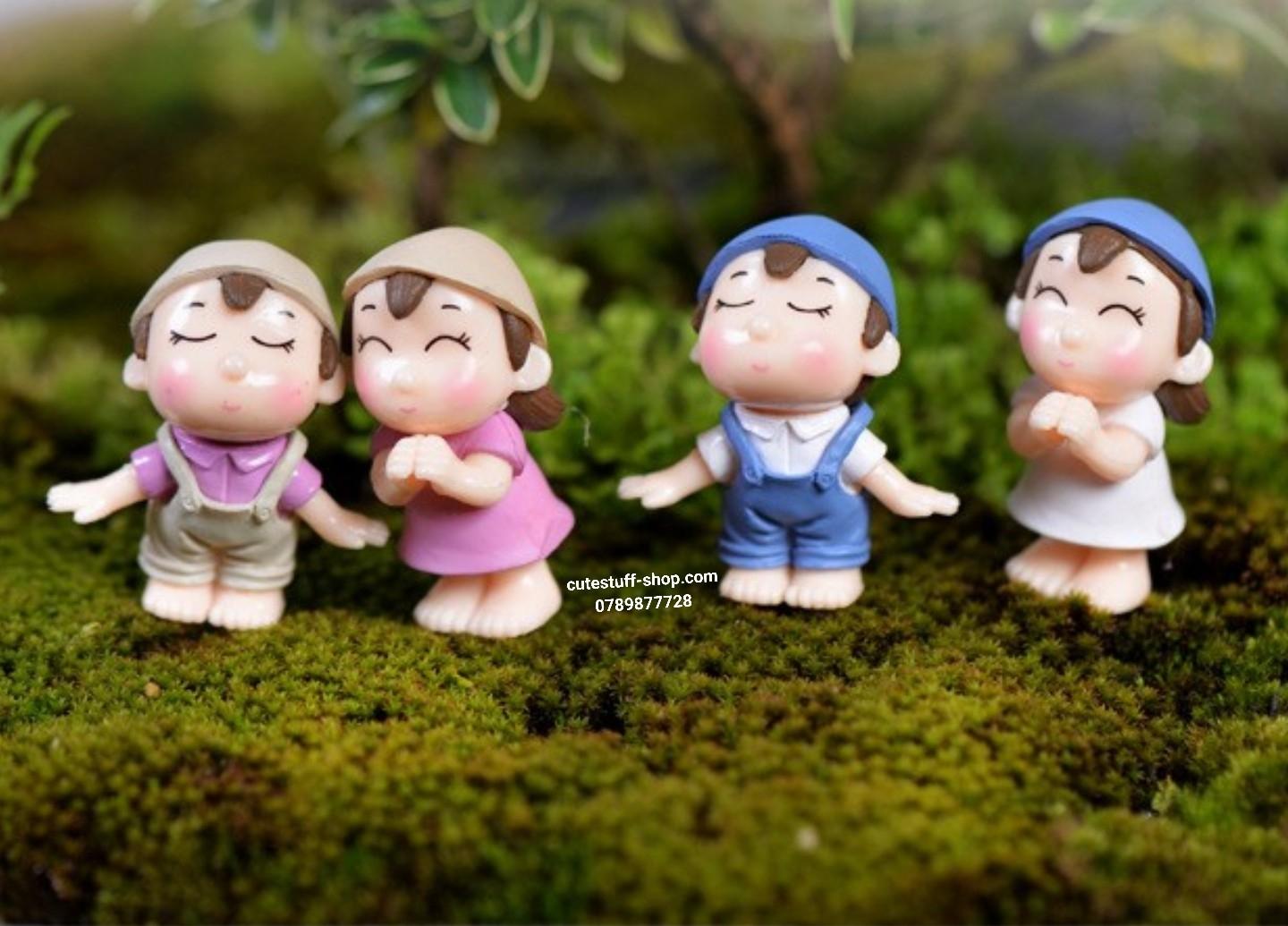 Phụ kiện tiểu cảnh Em bé kiss