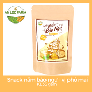 Snack Nấm Bào Ngư ( Vị Phô Mai), Khối Lượng 35gam