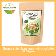 Snack Nấm Bào Ngư ( Vị Rong Biển), Khối Lượng 65gam