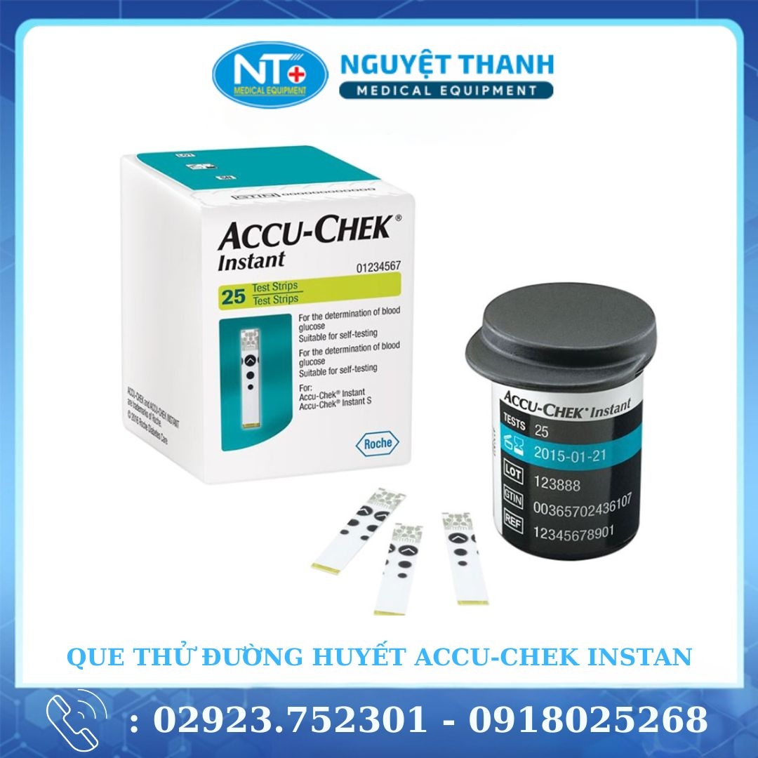 Que Thử Đường Huyết Accu-Chek Instant (25 que)