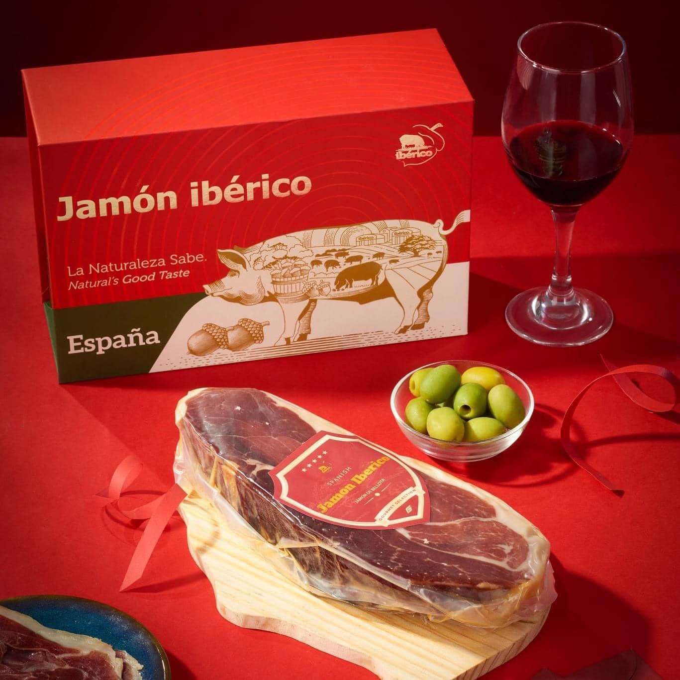 Hộp Quà Đùi Heo Muối Iberico 1kg
