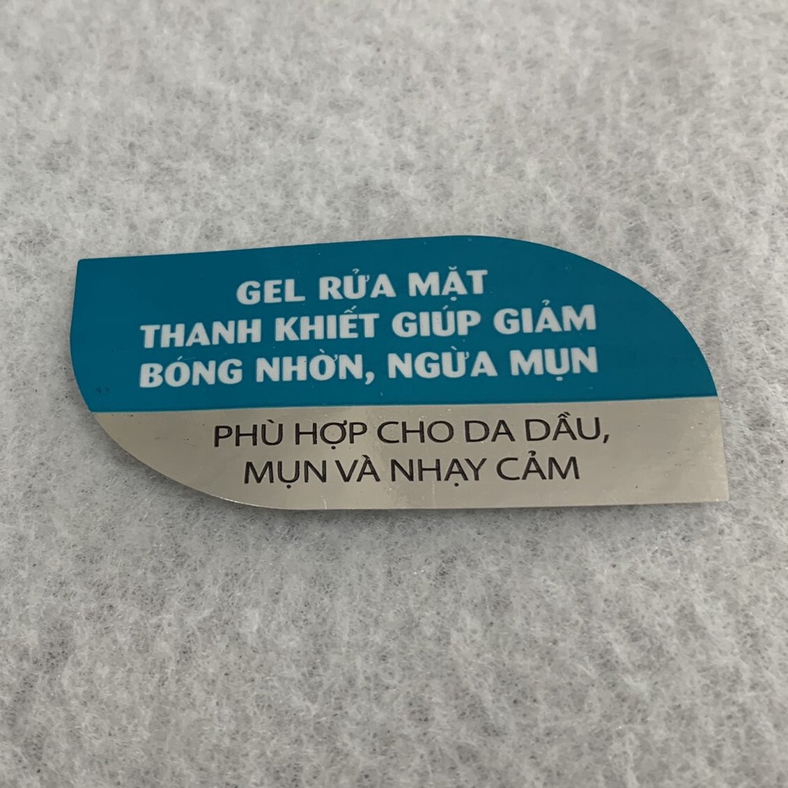 In tem nhãn xi bạc + Khử keo 1 phần