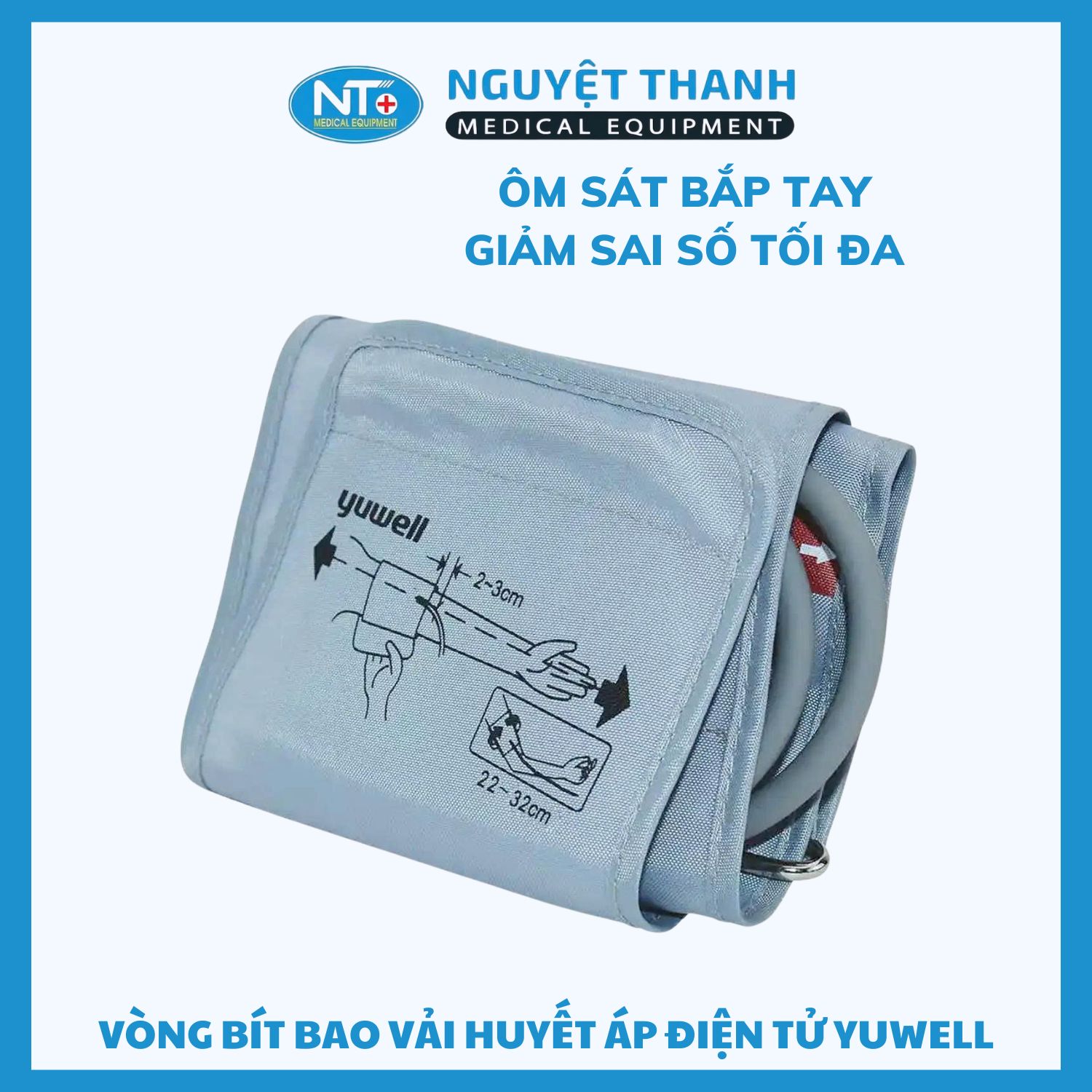Vòng Bít Cho Máy Đo Huyết Áp Bắp Tay Yuwell (Kích Thước 22-42.5cm Và 22-35.5cm)