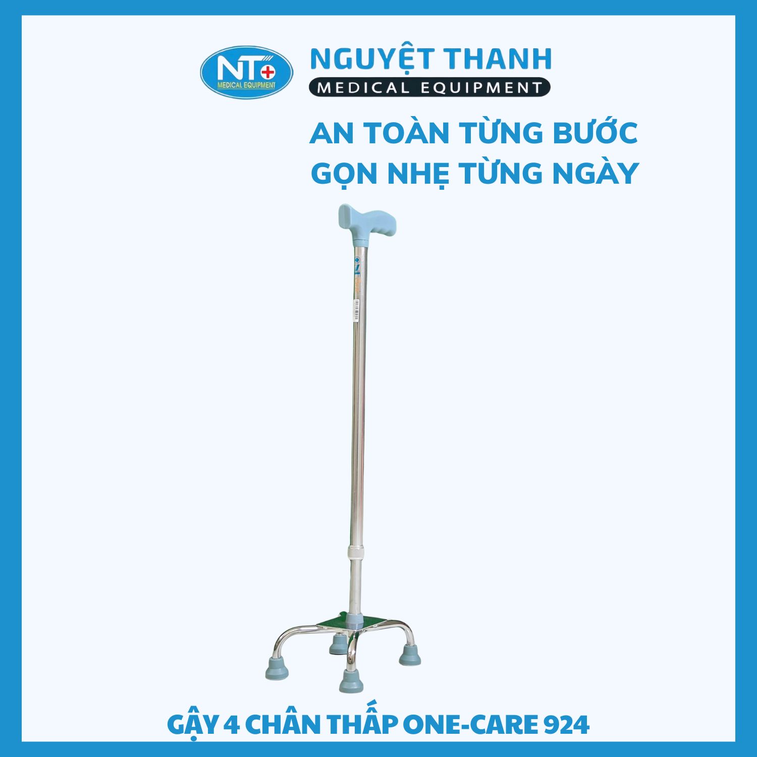 Gậy 4 Chân Thấp One-Care 924