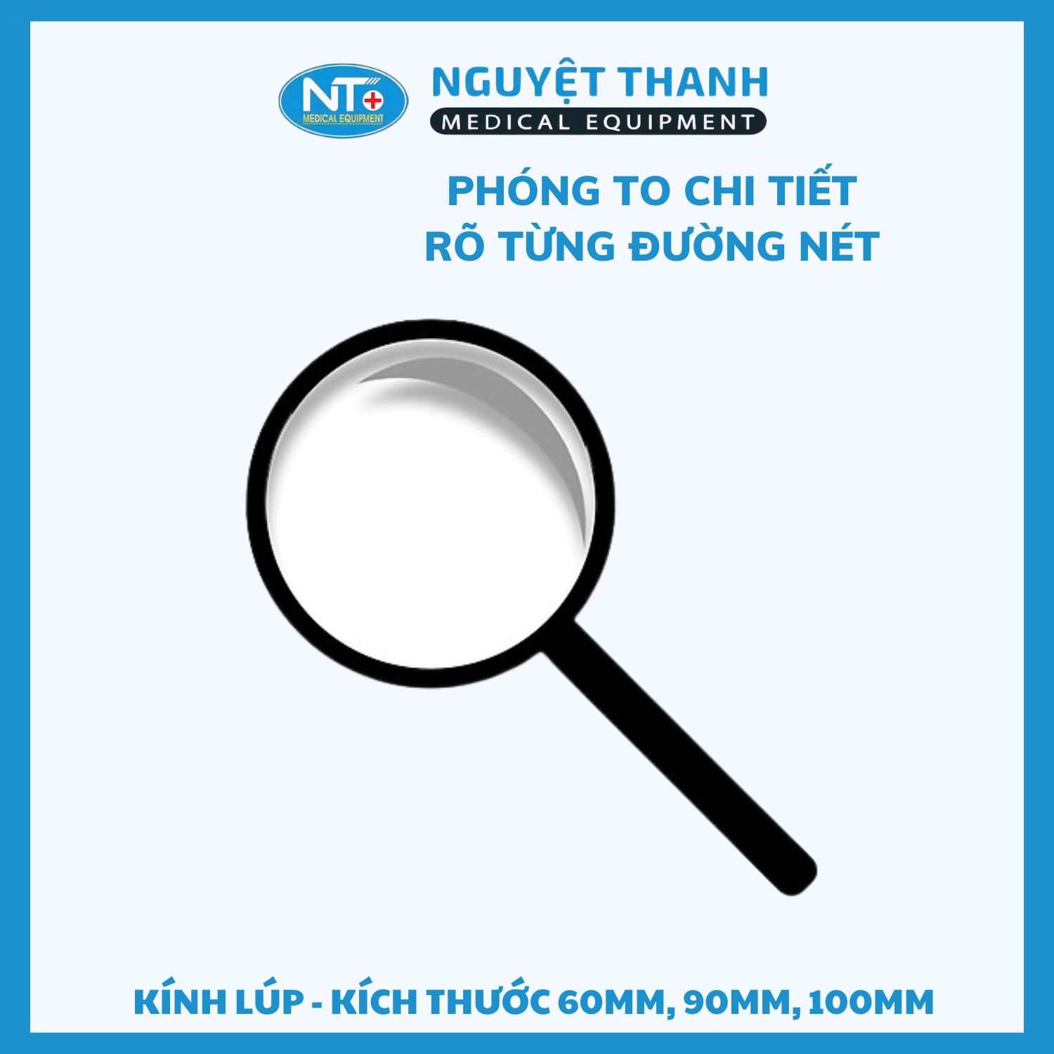  Kính Lúp - Kích Thước 60mm, 90mm, 100mm