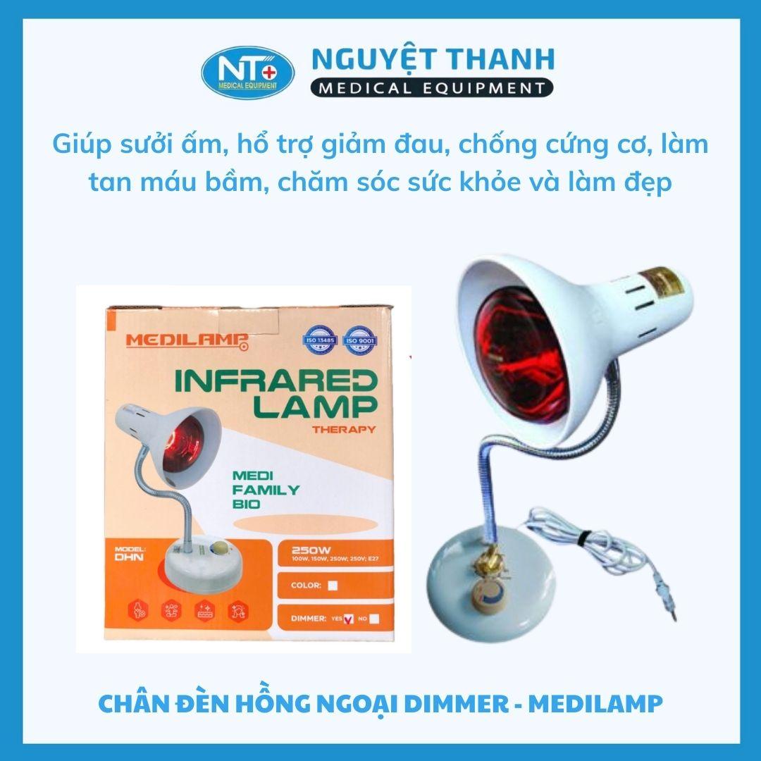 Chân Đèn Hồng Ngoại Dimmer - Medilamp (chân lùn , màu cam )