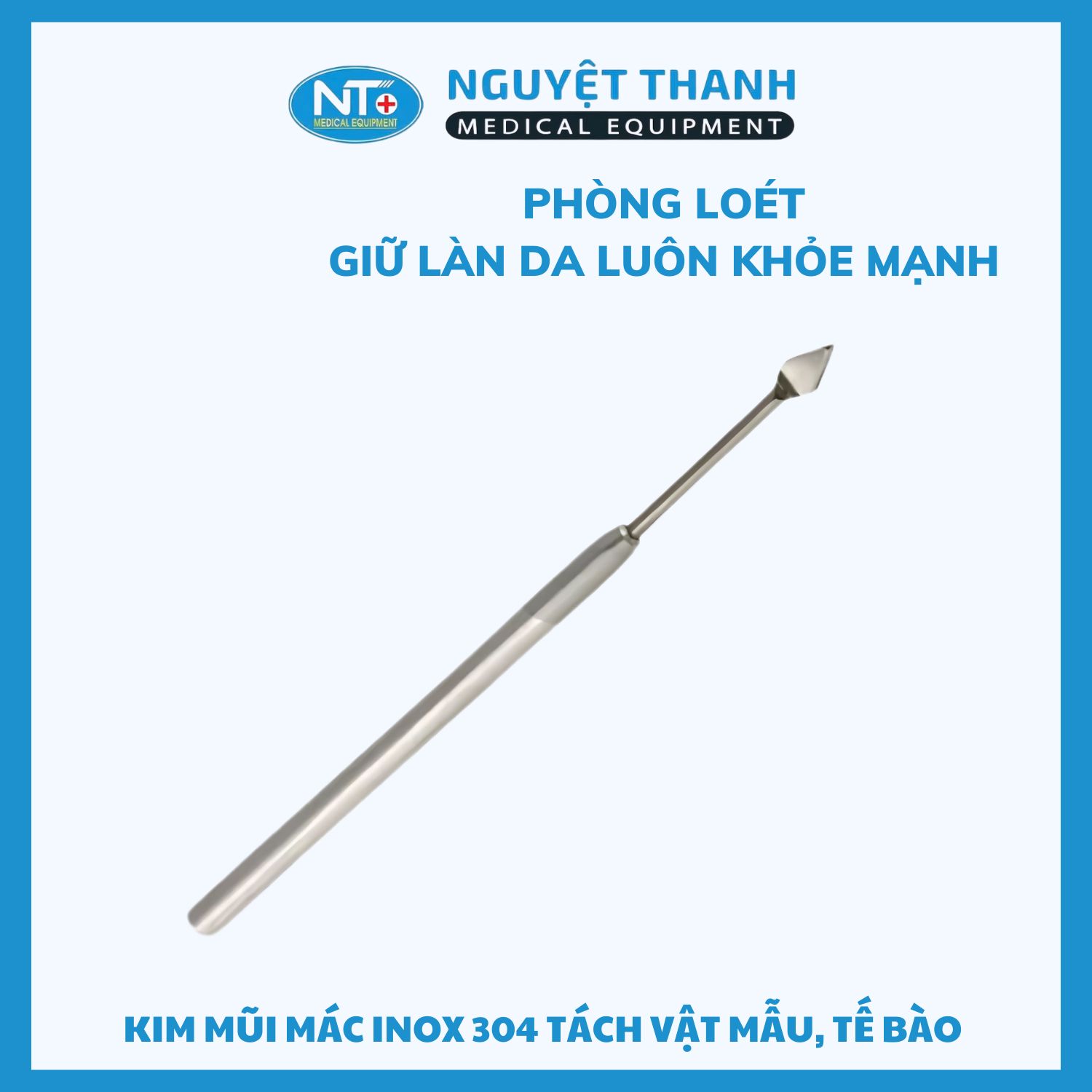 Kim Mũi Mác - Inox 304 - Tách Vật Mẫu, Tế Bào