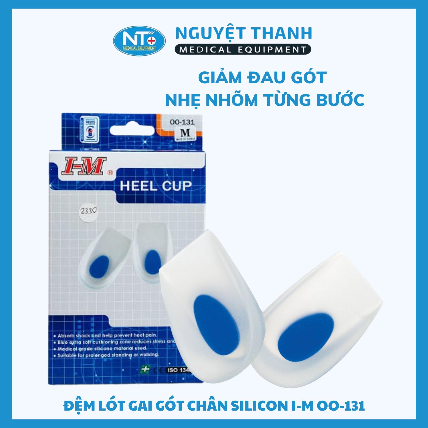 Đệm Lót Gai Gót Chân Silicon I-Ming OO-131