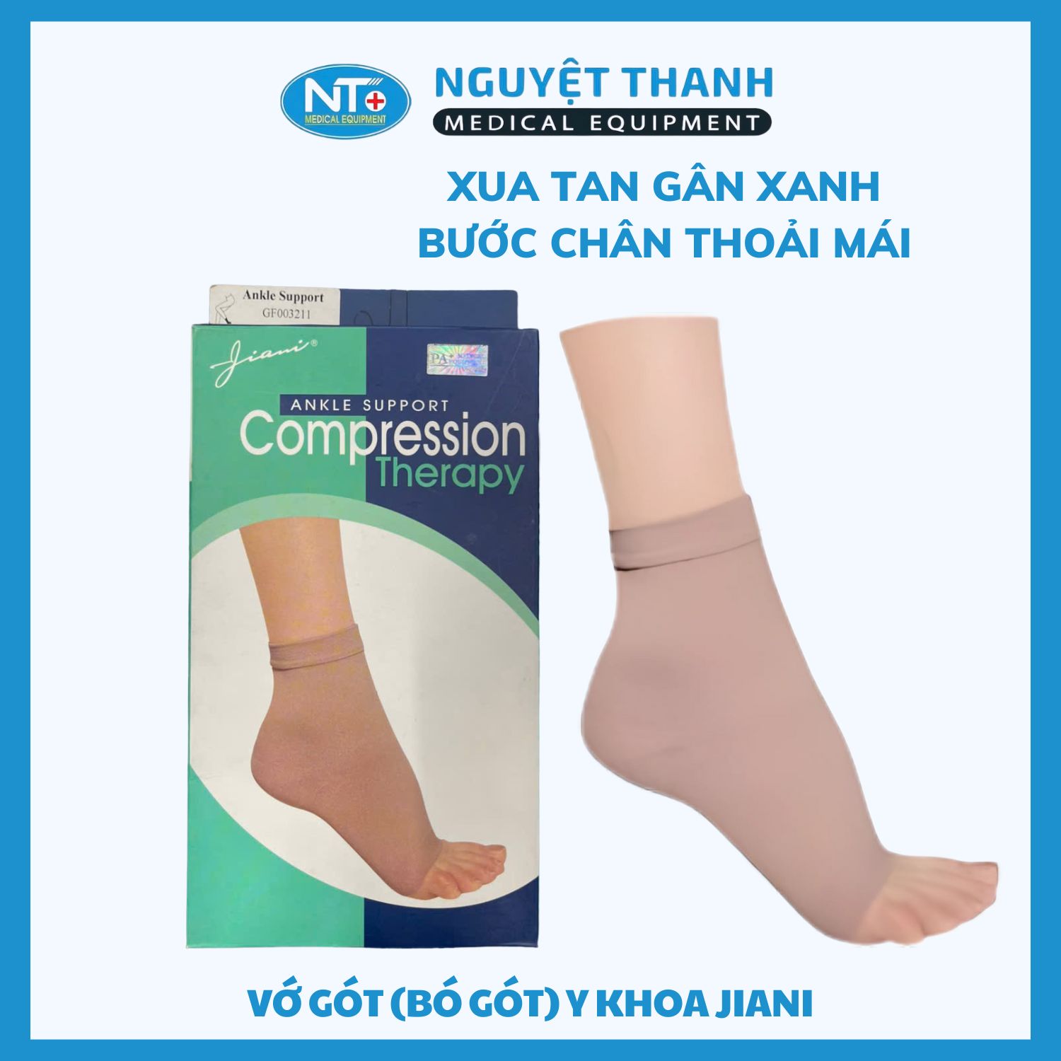  Vớ Gót (Bó Gót) Y Khoa Jiani - Ý