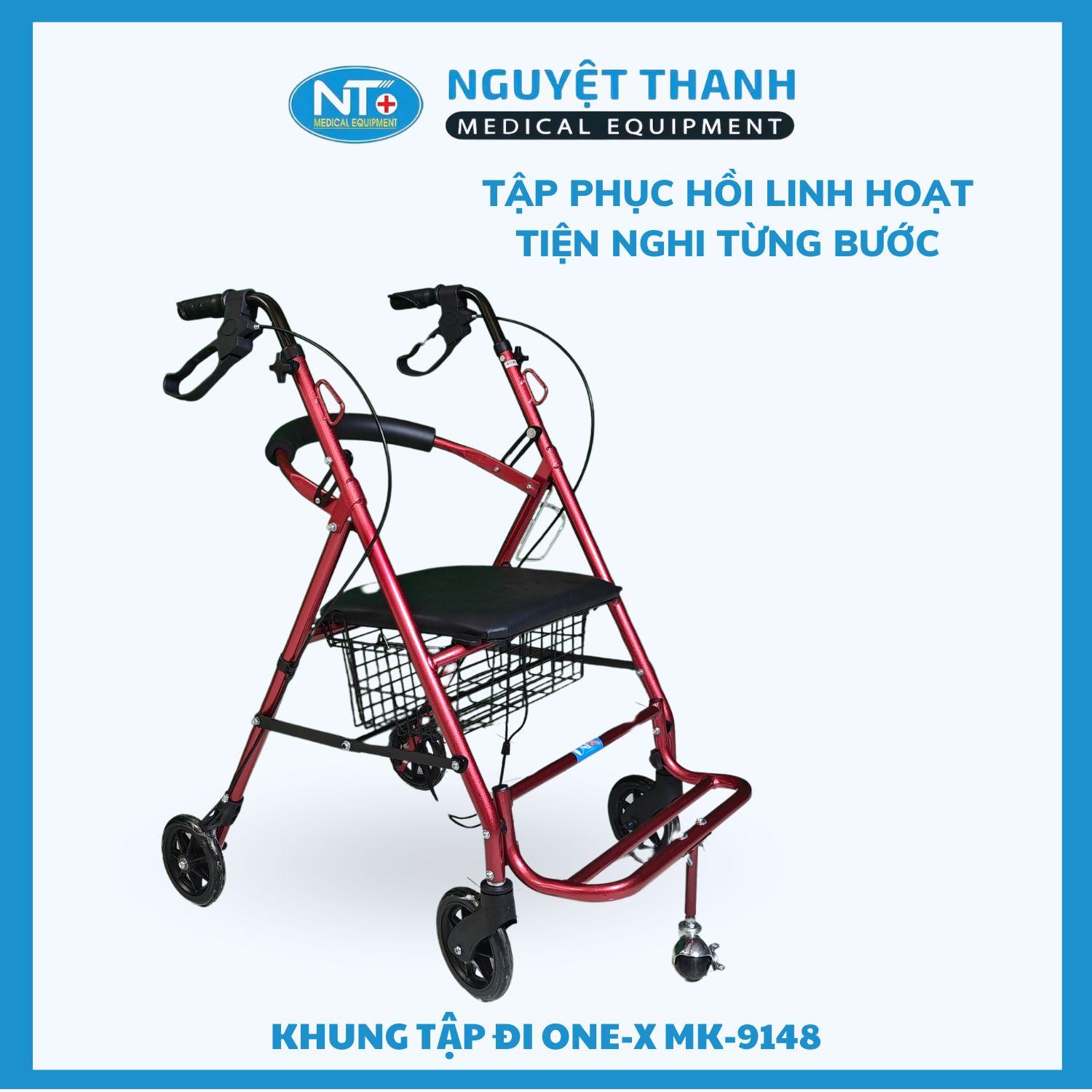 Khung Tập Đi Có Giỏ, 5 Bánh ONE-X MS-9148