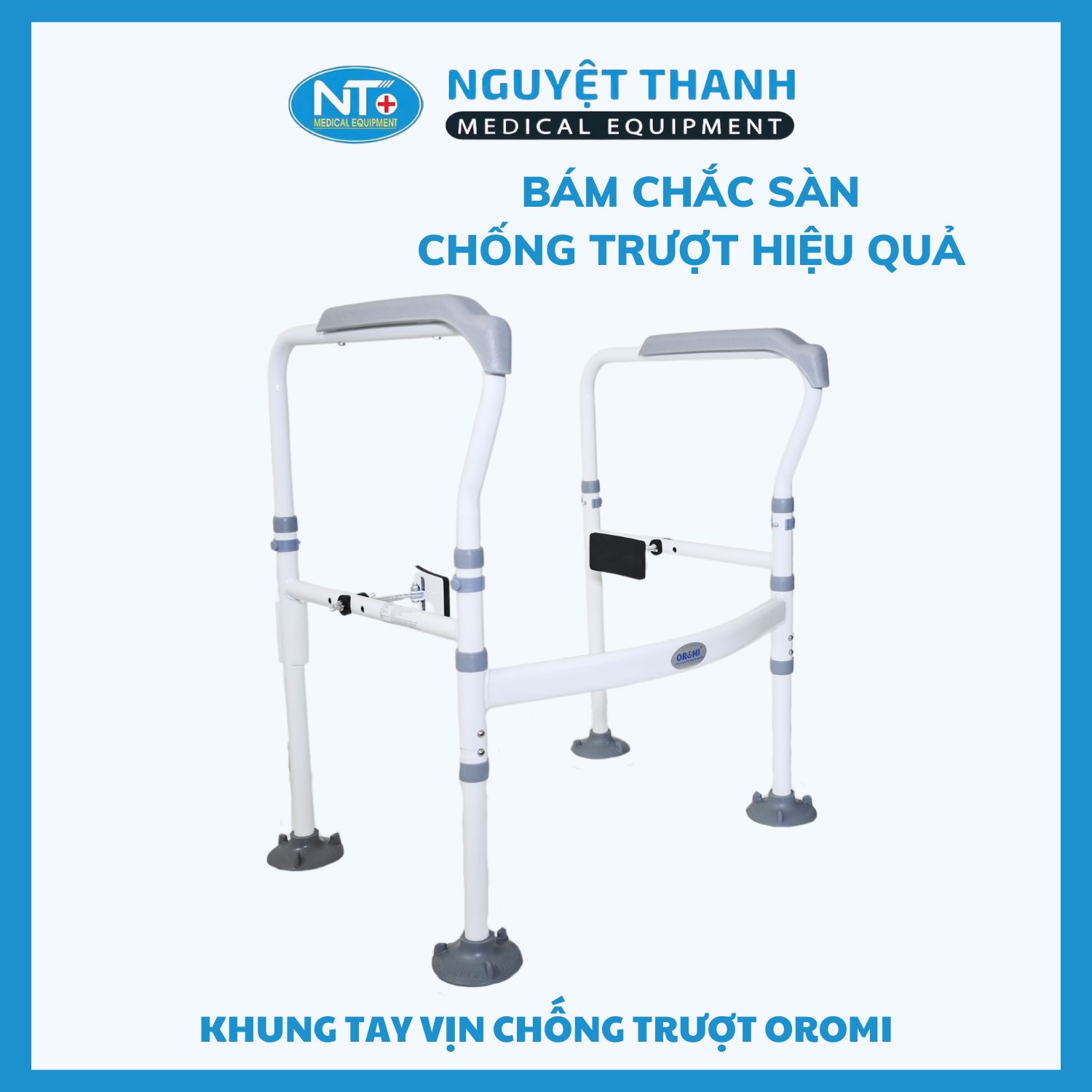 Khung Tay Vịn Bồn Cầu Chống Trượt Oromi