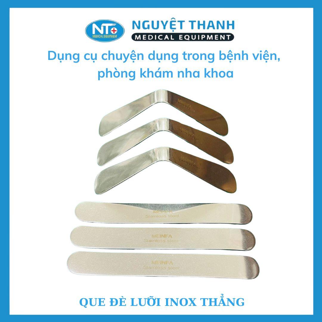 Que Đè Lưỡi Inox Thẳng, Cong. 