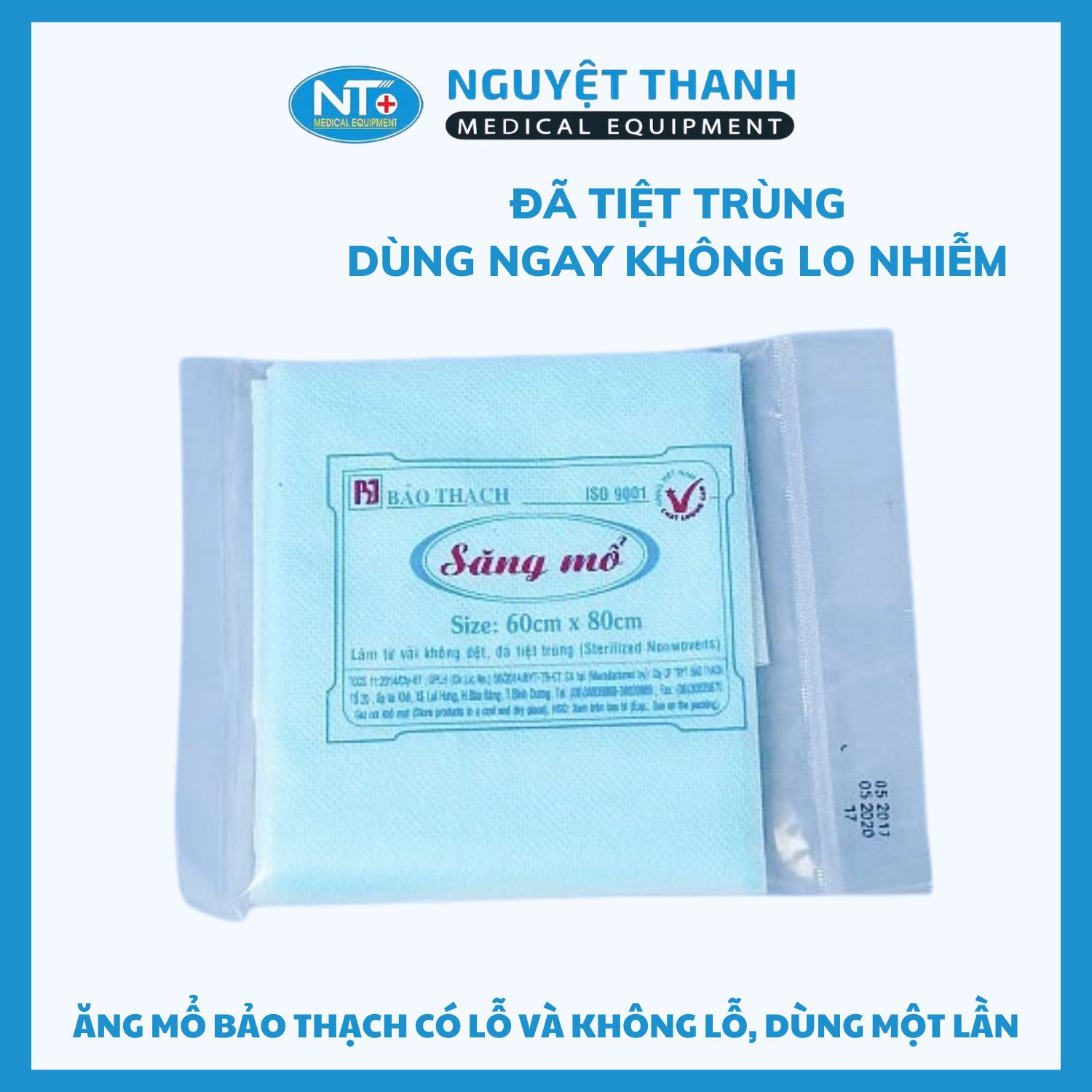 Săng Mổ Bảo Thạch Có Lỗ Và Không Lỗ, Dùng Một Lần.