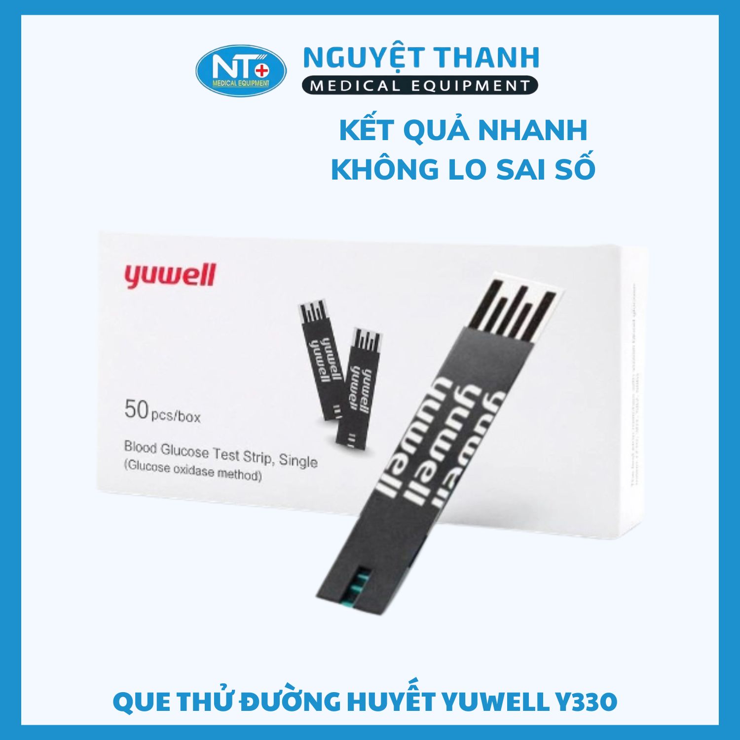 Que Thử Đường Huyết Yuwell Y330 - 50 Que