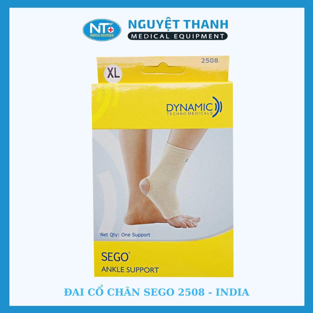 Đai cổ chân Sego 2508, co giãn 4 chiều, hỗ trợ đau dây chằng, chấn thương mô mềm