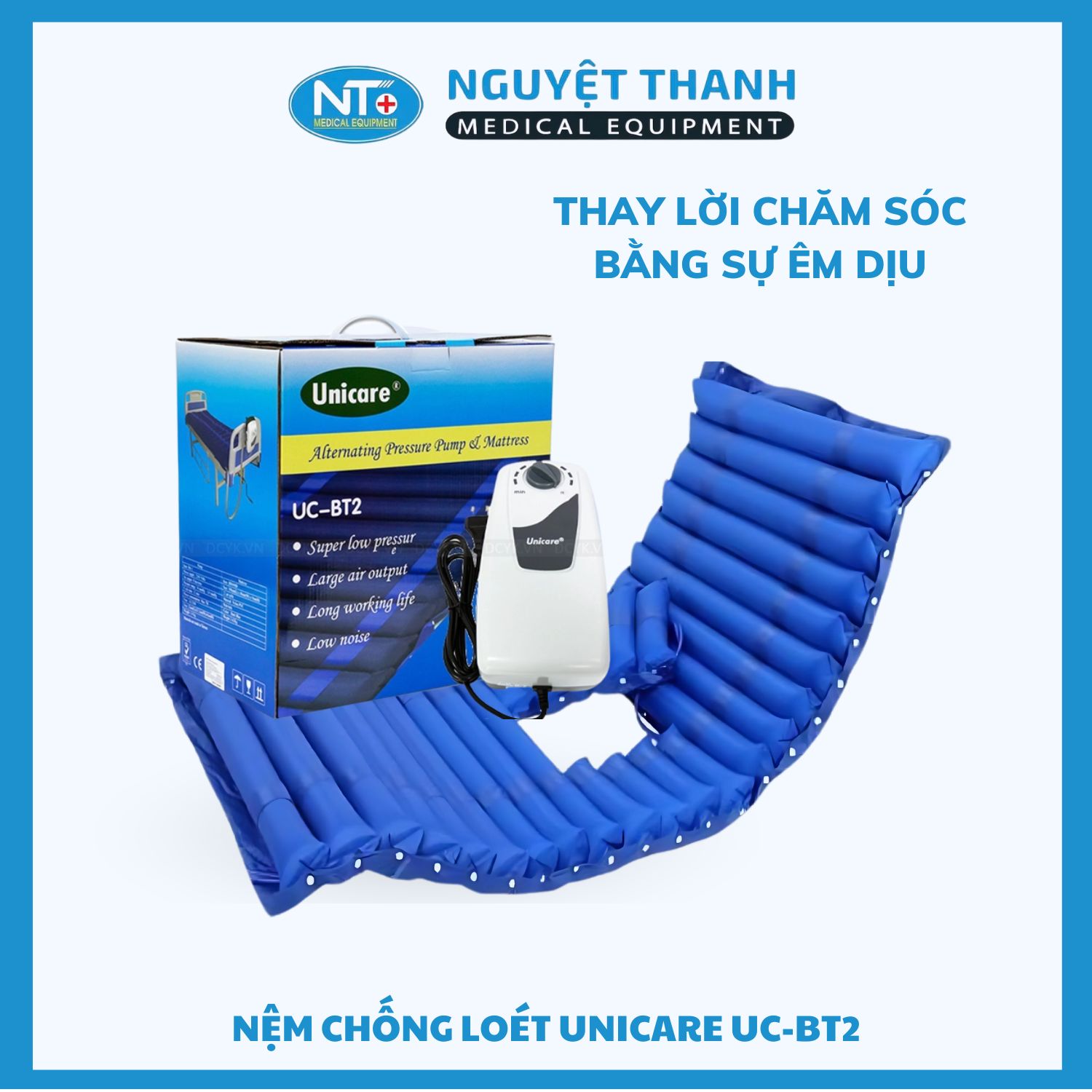 Nệm Chống Loét UNICARE UC-BT2 (Có Khoét Lỗ Vệ  Sinh)