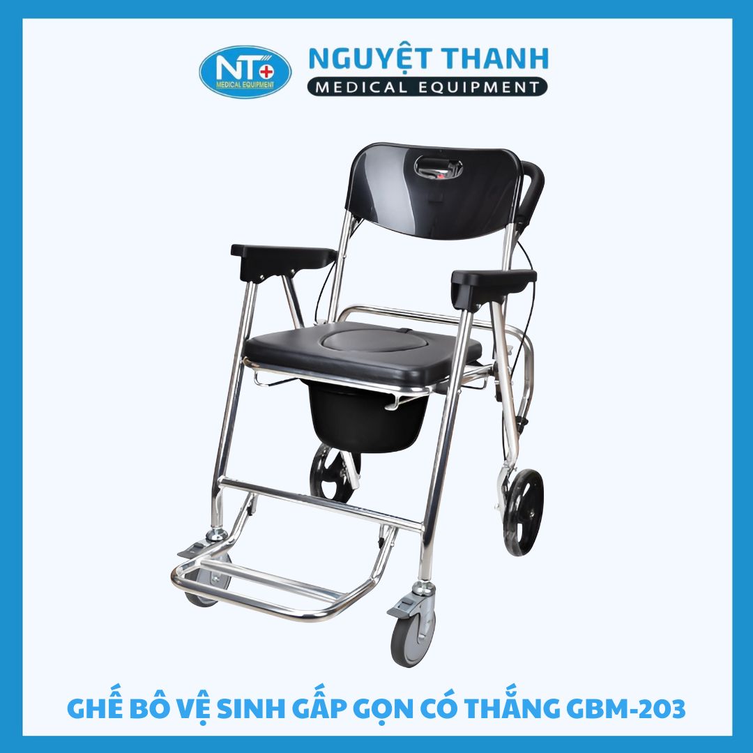 Ghế Bô Vệ Sinh Gấp Gọn Có Thắng GBM-203