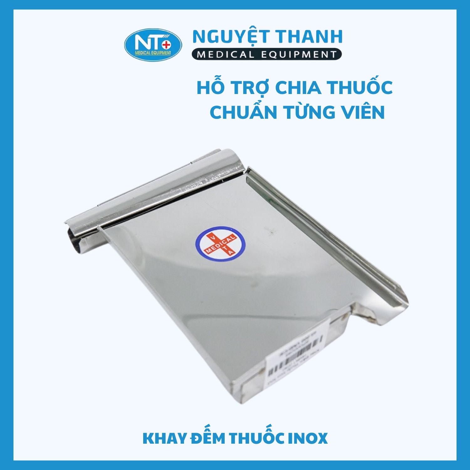 Khay Đếm Thuốc Inox (Dụng Cụ Chia Thuốc Của Dược Sĩ)