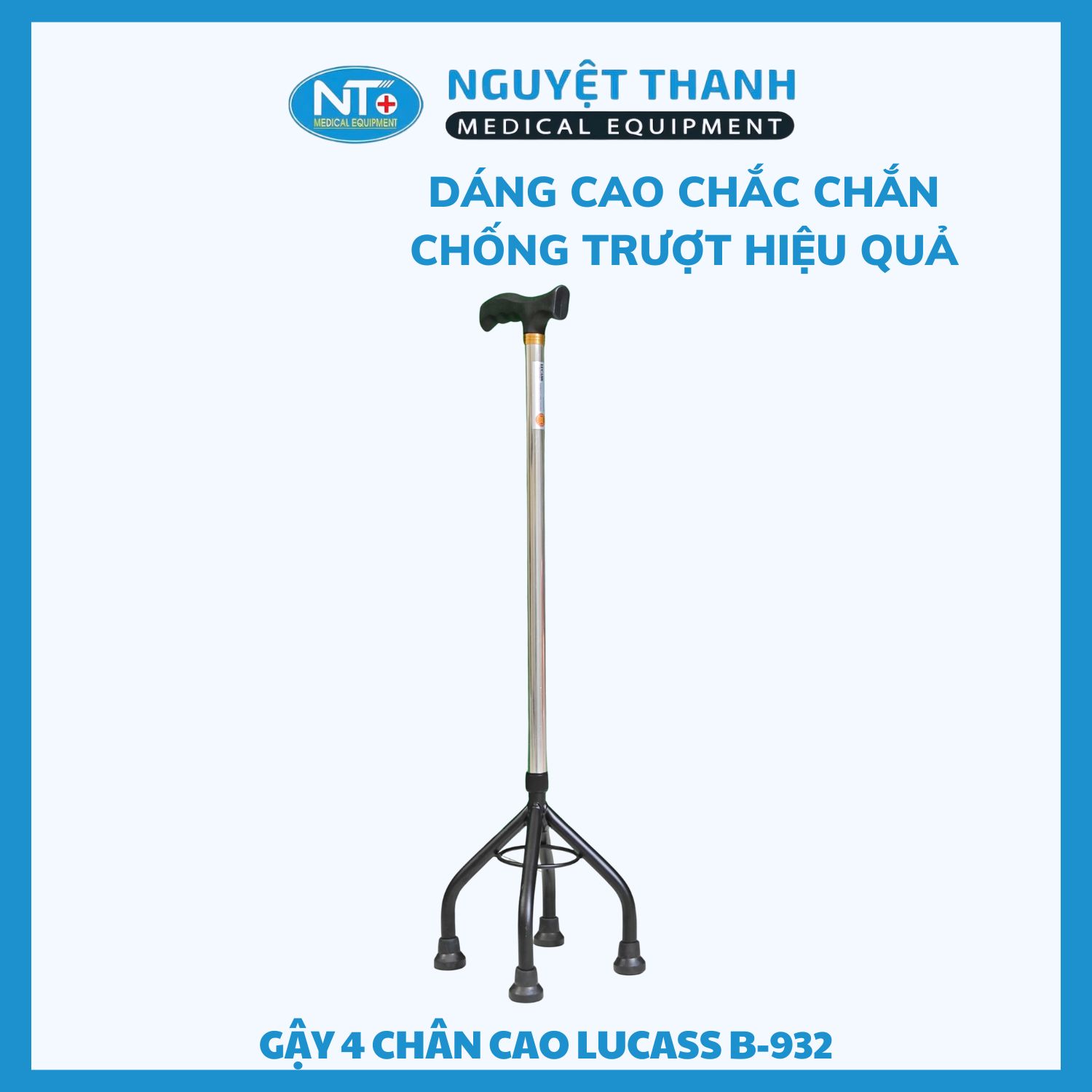 Gậy 4 Chân Cao Lucass B-932