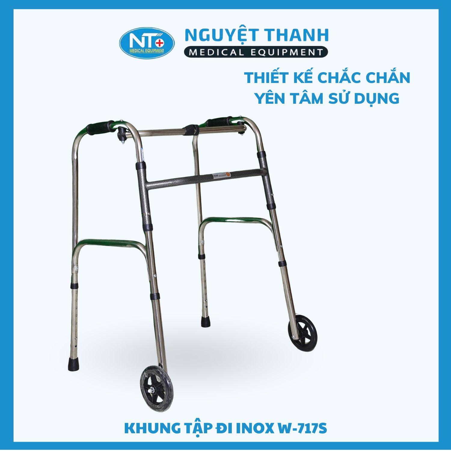 Khung tập đi inox W-717S
