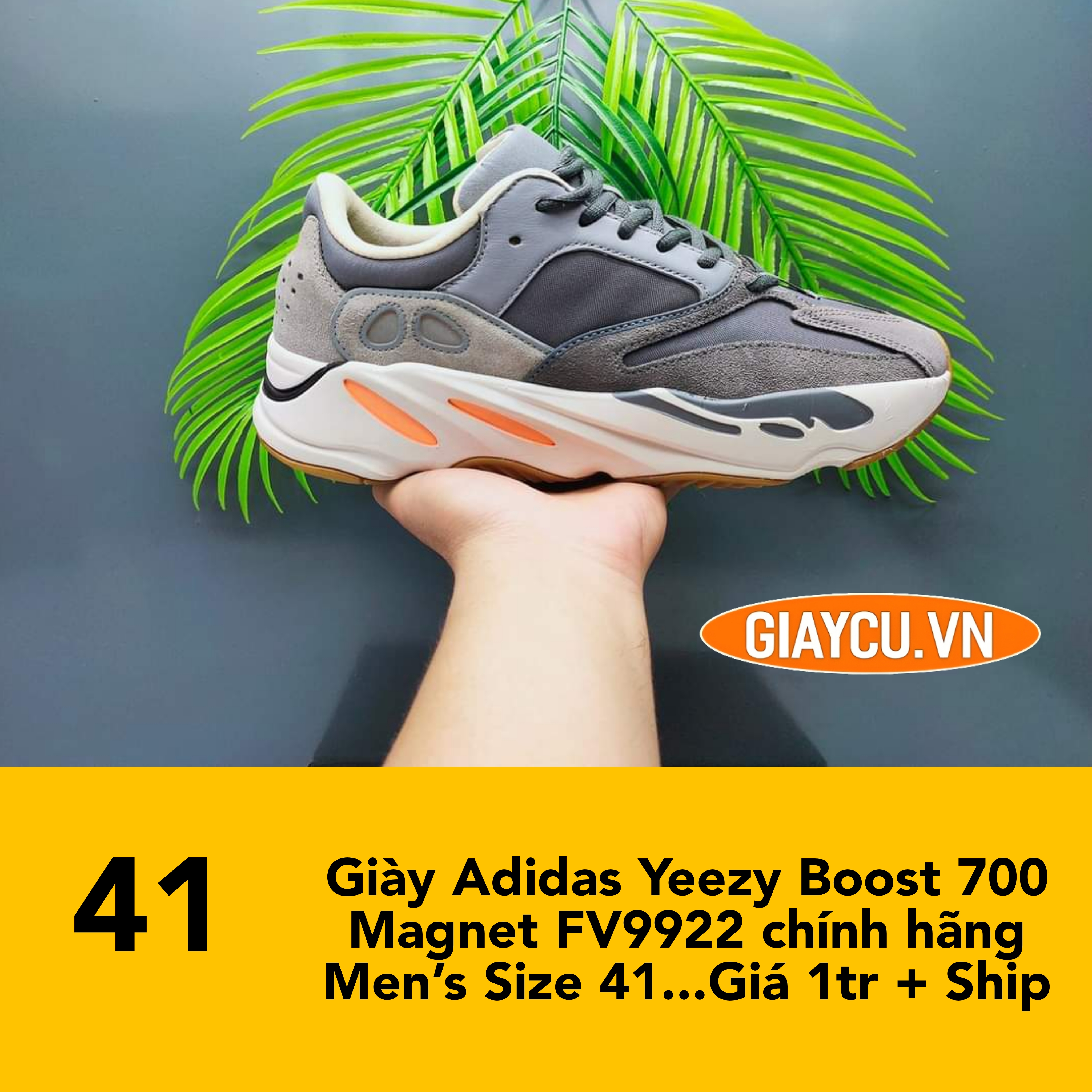 Giày Adidas Yeezy Boost 700 Magnet FV9922 chính hãng  Men’s Size 41...Giá 1tr + Ship