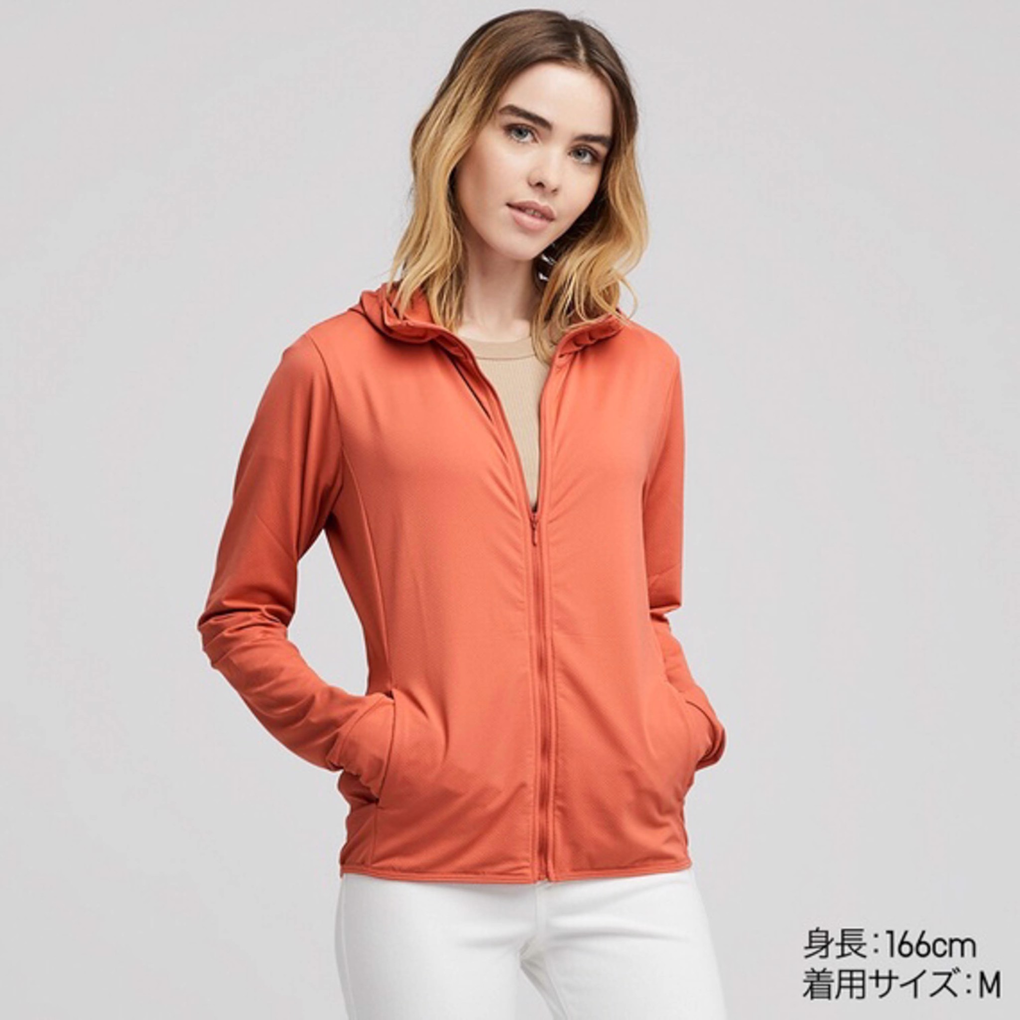 Áo chống nắng Uniqlo Airism 23 Orange 2019 nhiều size  Size XL