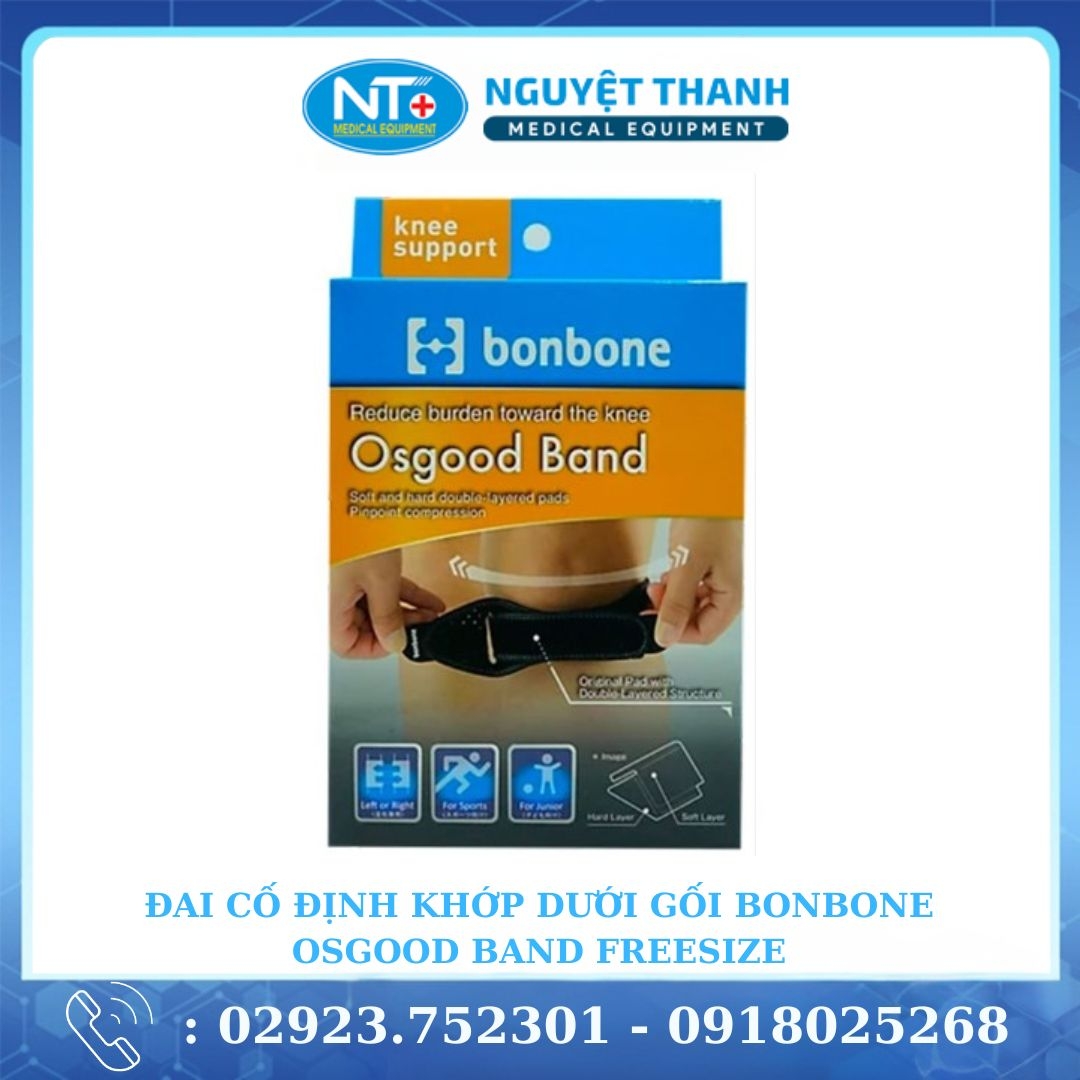 Đai cố định khớp dưới gối Bonbone Osgood Band 