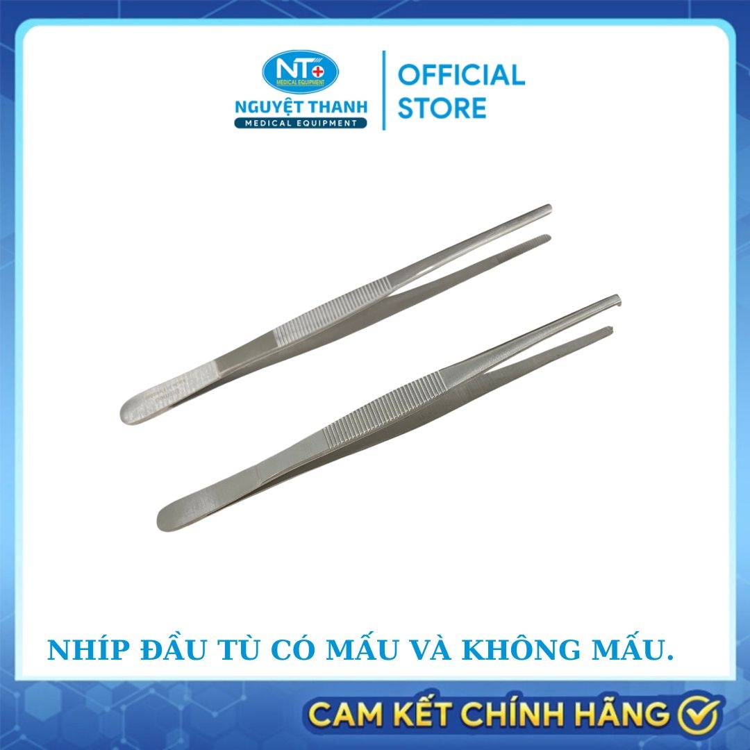 Nhíp Đầu Tù Có Mấu Và Không Mấu. Chất Liệu Thép Không Gỉ. Nhiều Kích Thước