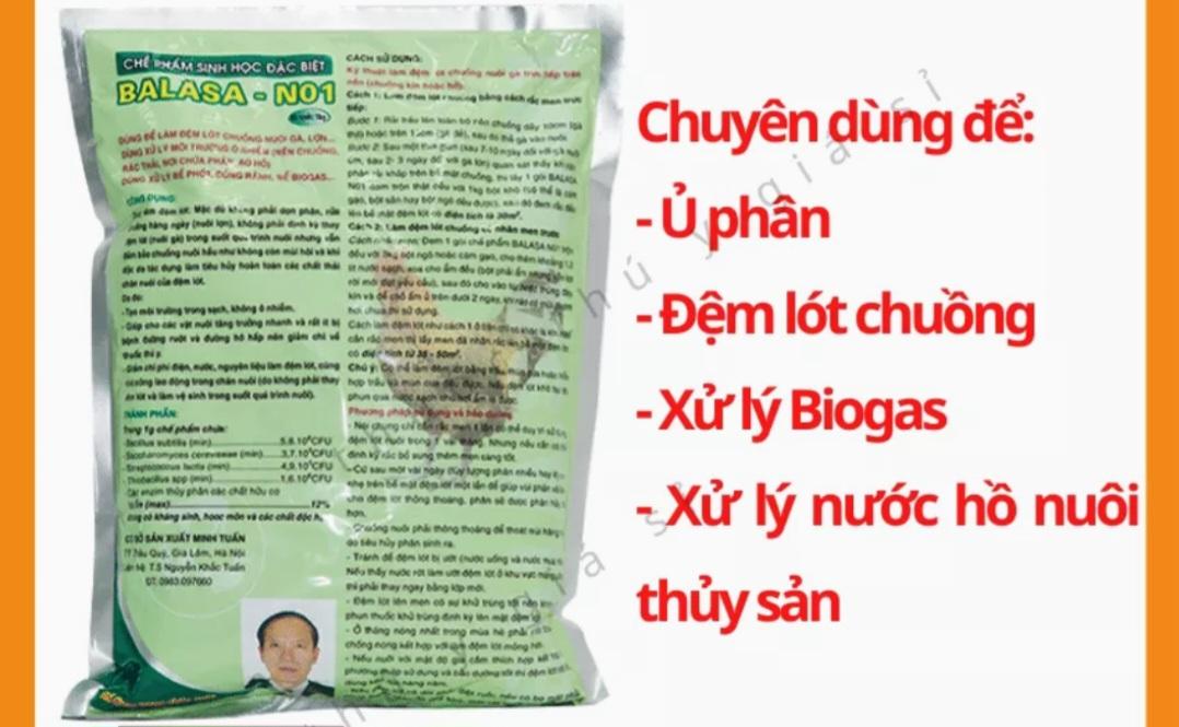 CHẾ PHẨM BALASA N01 XỬ LÝ MÔI TRƯỜNG Ô NHIỄM