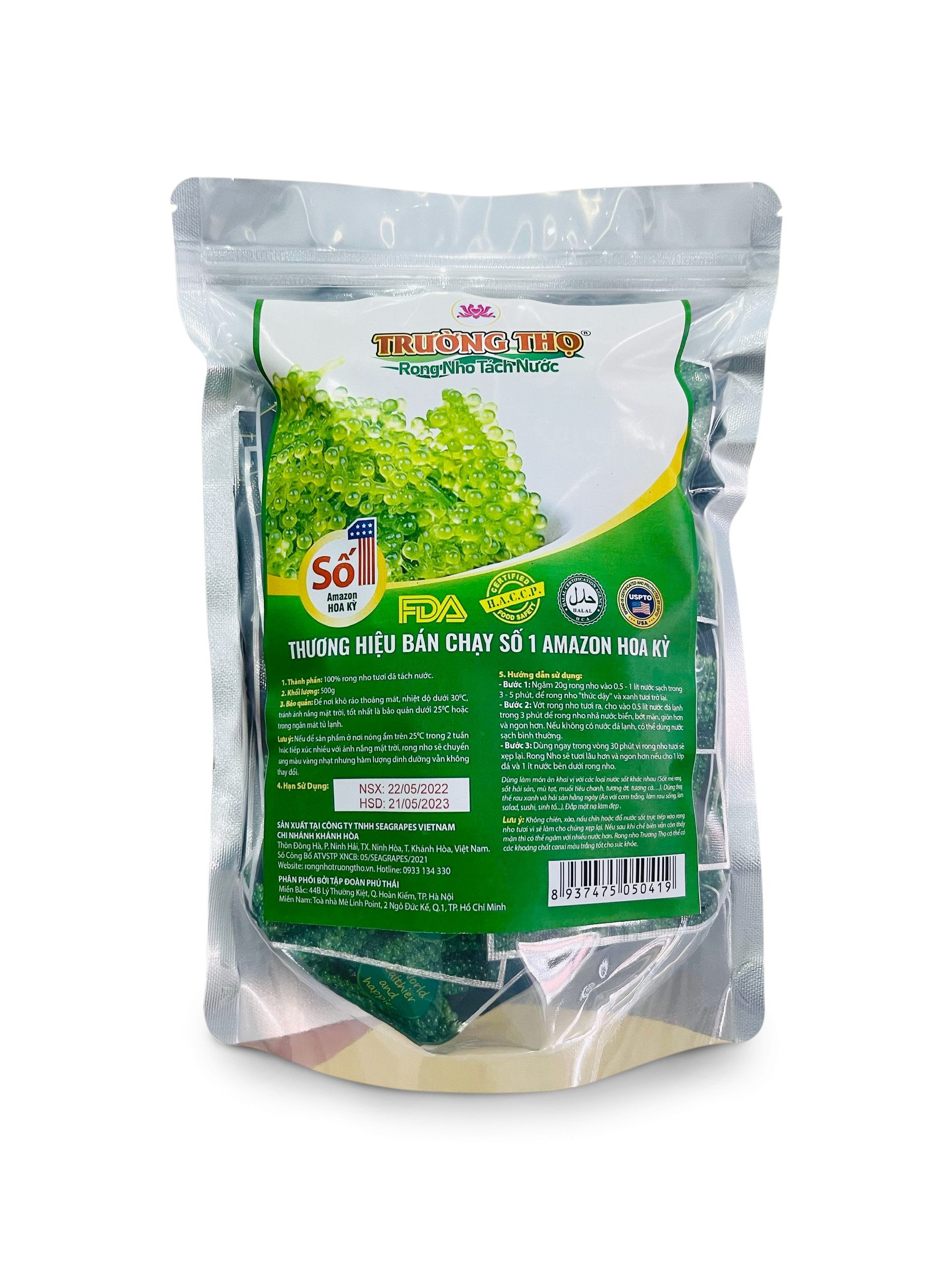 RONG NHO TÚI 500G (25 GÓI 20G)