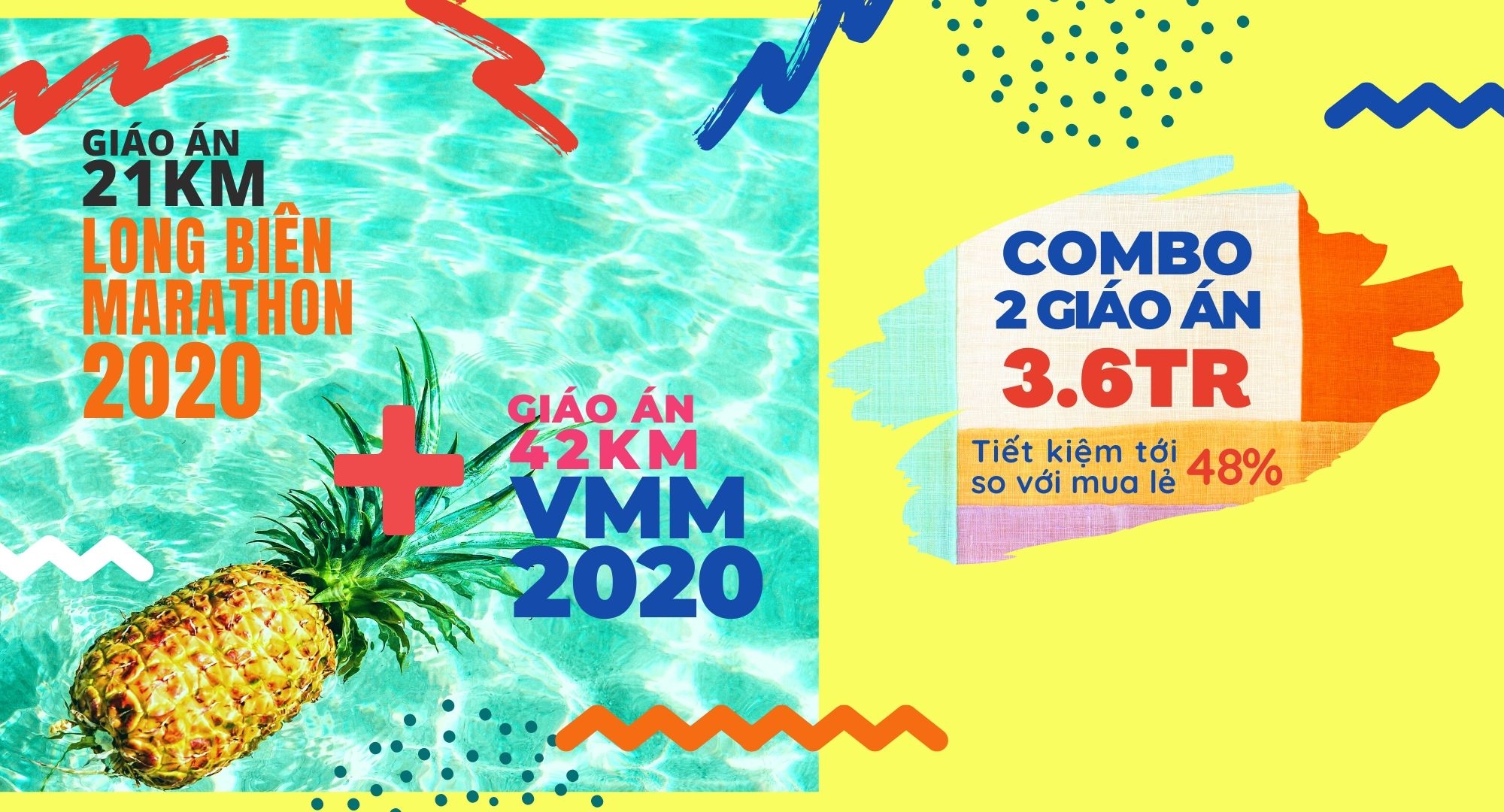 COMBO GIÁO ÁN 21KM LONG BIÊN MARATHON + GIÁO ÁN 42KM VMM 