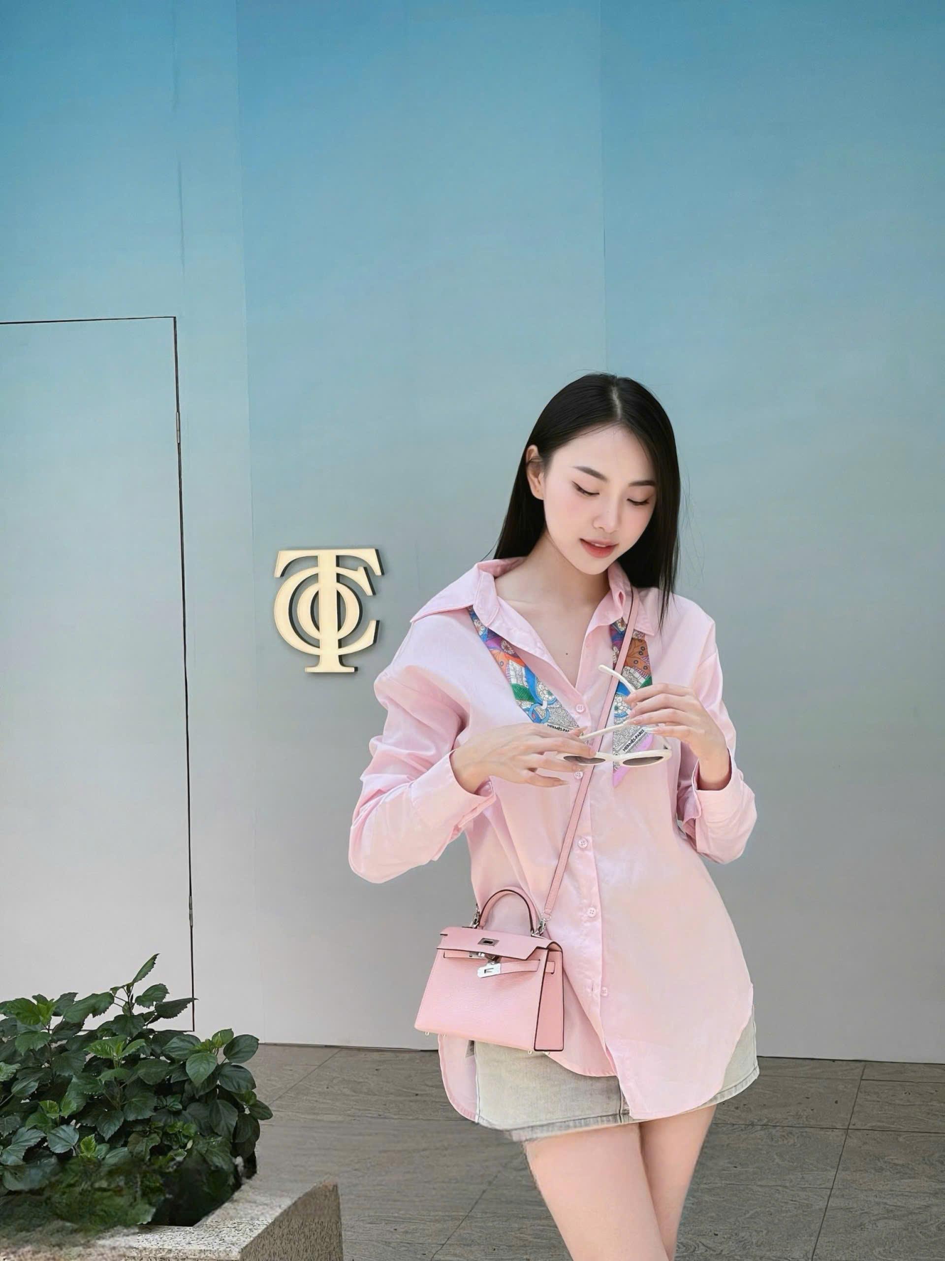 Áo Sơmi Tay Dài Vạt Bầu Thanh Lịch Chất Lụa Kate - LN34