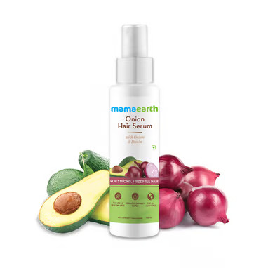 Serum dưỡng tóc hành tây với hành tây và Biotin cho tóc chắc khỏe, không xoăn - Mama Earth Onion Hair Serm, 100ml
