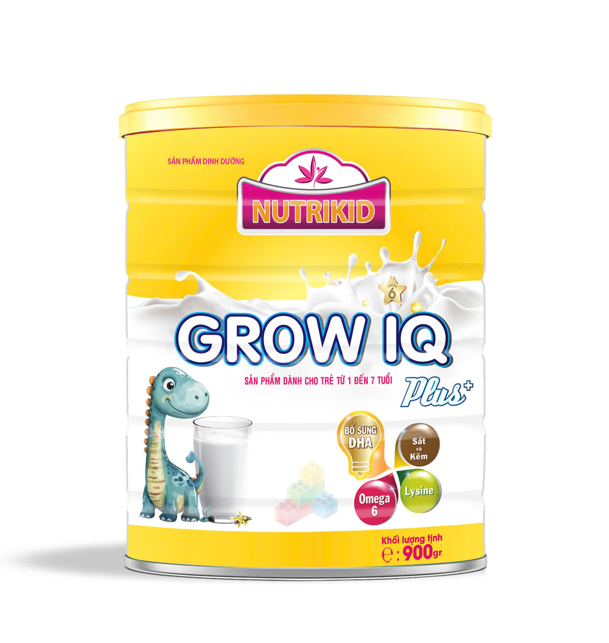 Nutrikid Grow IQ plus sản phẩm dành cho trẻ từ 1 tuổi trở lên