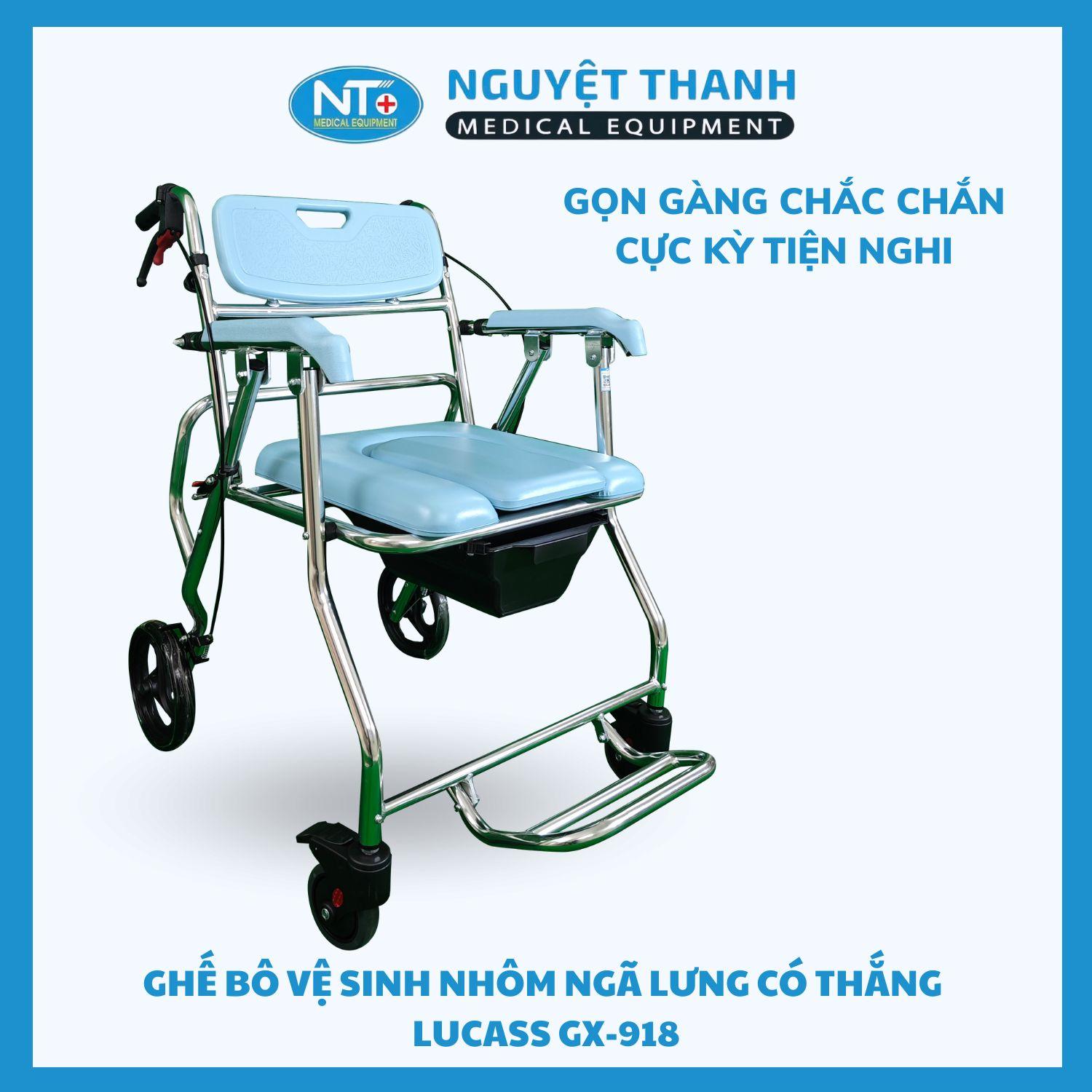 Ghế Bô Nhôm Ngã Lưng Có Thắng Lucass GX-918