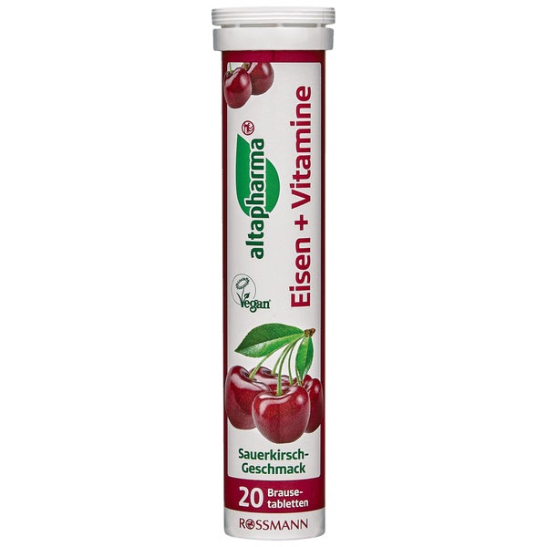 ALTAPHARMA Eisen + Vitamin - Viên sủi bổ sung vitamin và Sắt vị anh đào, lọ 20 viên