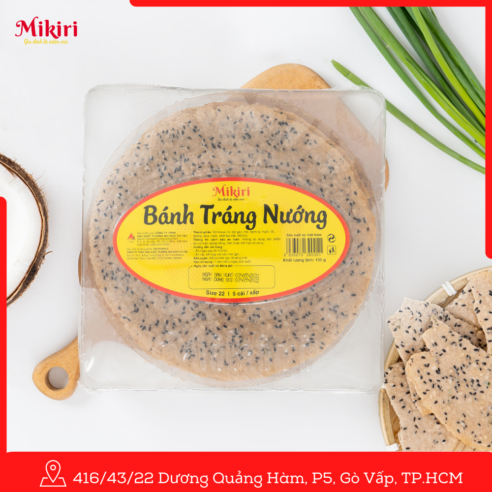 Bánh tráng nướng hộp 5 cái - Hộp 210g