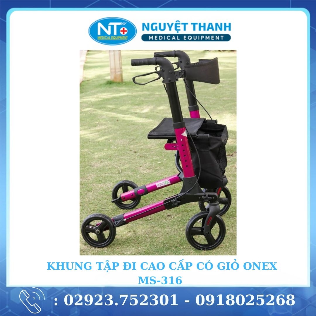 Khung Tập Đi Cao Cấp Có Giỏ One-X MS-316 