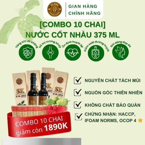 [COMBO 10 CHAI] NƯỚC CỐT NHÀU SK NONI 375 ML