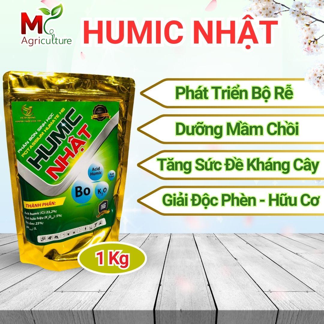 HUMIC NHẬT Túi 1kg, Chuyên phục hồi cây, Ra rễ, Kéo đọt, Kéo hoa
