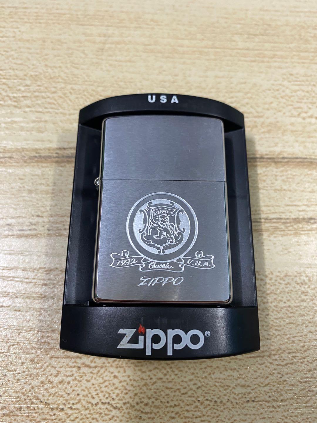 Zippo Chrome phay xước chính hãng năm 2000